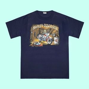 2020 Navy Harley Davidson Daytona Beach Shirt 🏍⛱